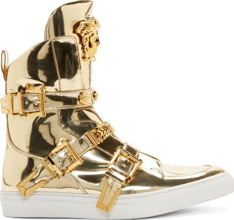 versace running sneakers|versace zipped high top sneakers.